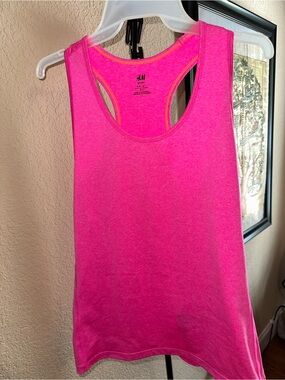 H&M Neon Pink Racerback Tank Top